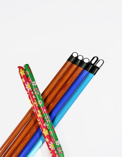 PVC film coated broom handleb
