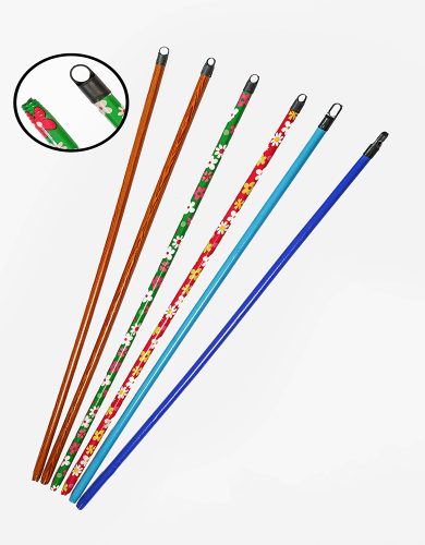 PVC film coated broom handleb